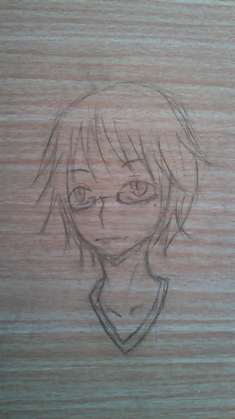 机の上の落書き