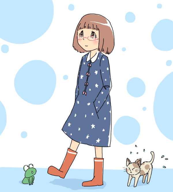 昨日の雨上がりに。