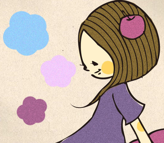 うきうきのりんご姫さま。