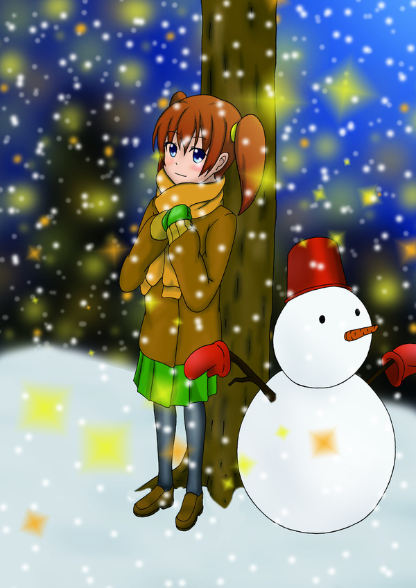 少しはやめのクリスマス風イラスト