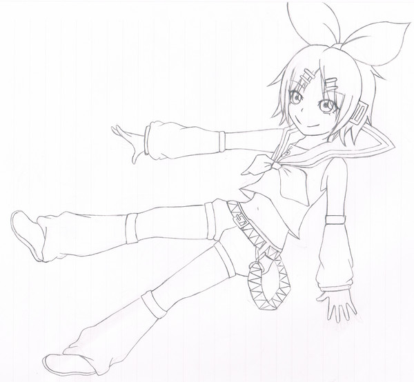 鏡音リン（鉛筆）