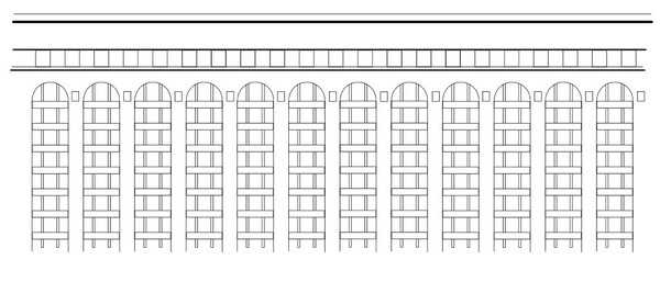 漫画背景素材　ビルの壁面