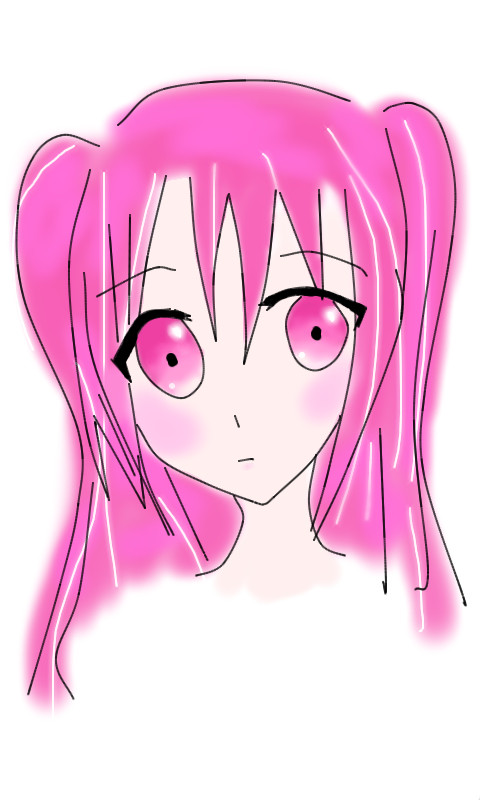 ピンク髪のおにゃのこ*