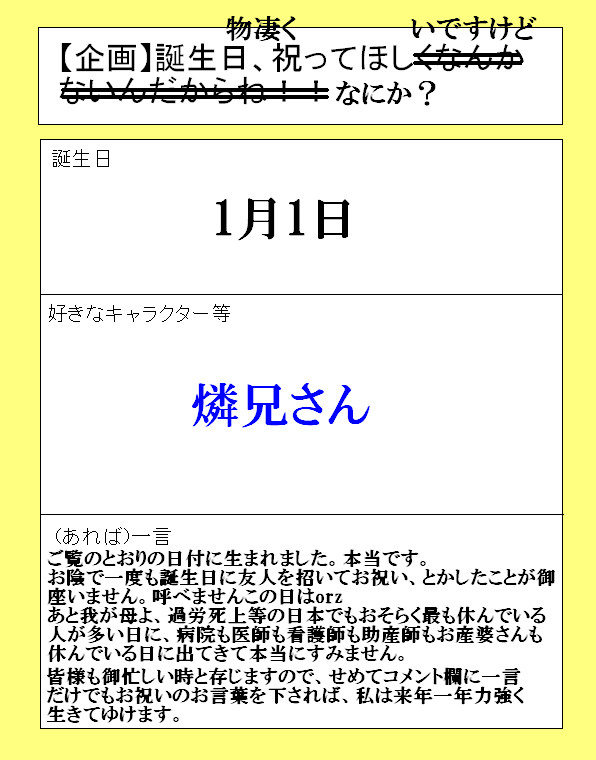 もう、お誕生日おめでとう!っていう歳でもないのですが