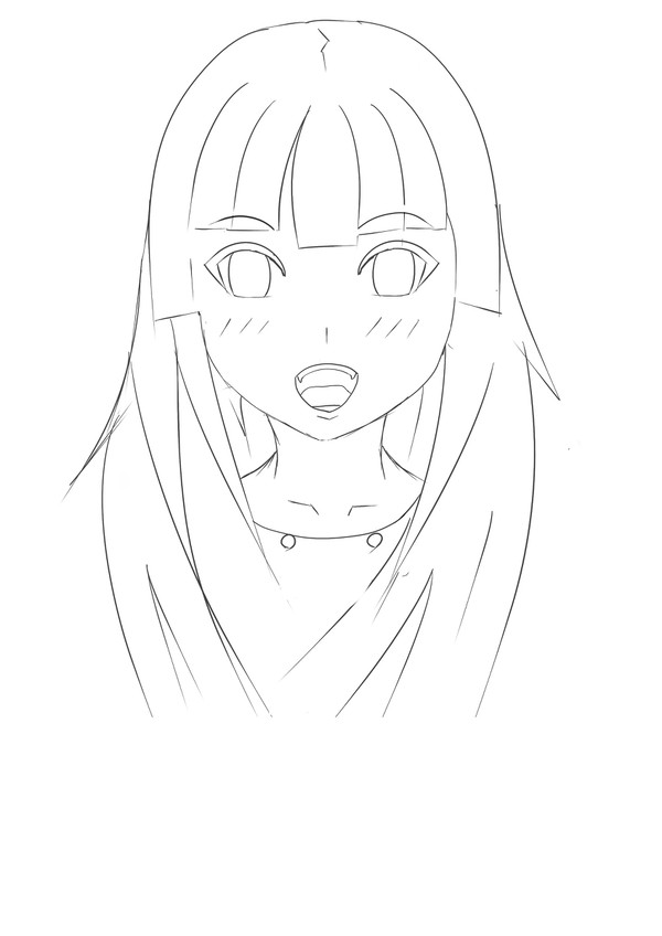 オリキャラ【線画】見えにくいｗ