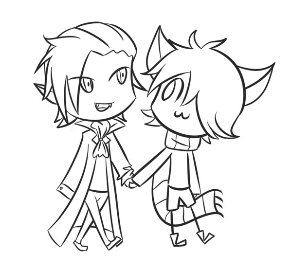 Werewolf and Vampire