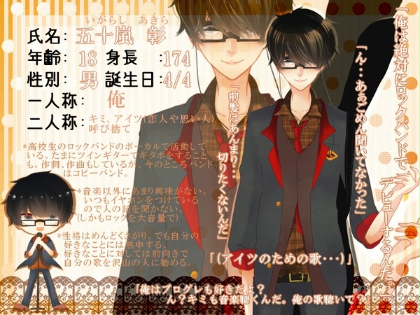 【こいがく】五十嵐 彰【キャラシ】