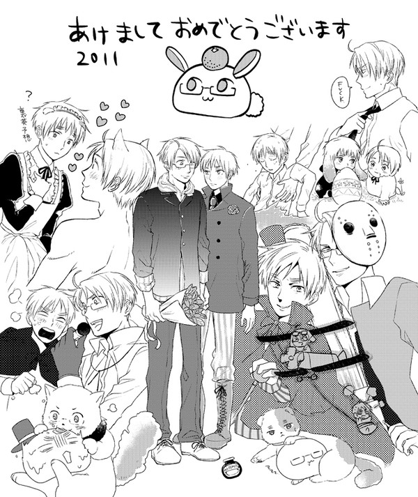 去年の年賀絵
