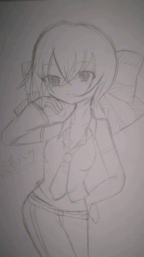 弱音ハク落書き