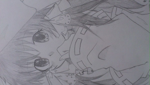 東方project  博麗　霊夢　　描いてみました！