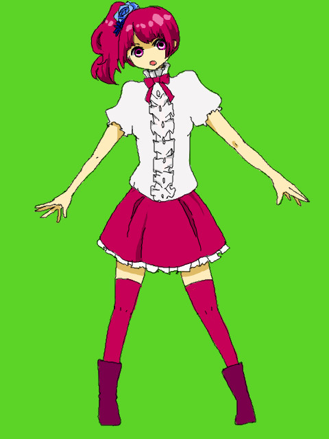 小豆色的少女
