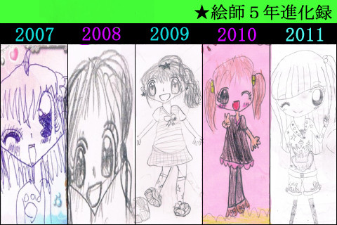 5年間の絵