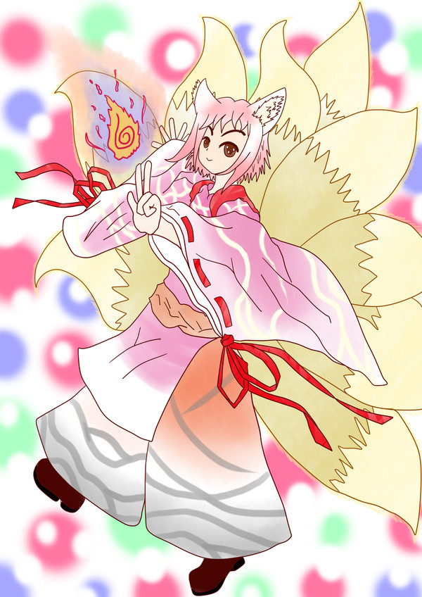 モバ友描いたよ！第一回　九尾の討伐討伐隊