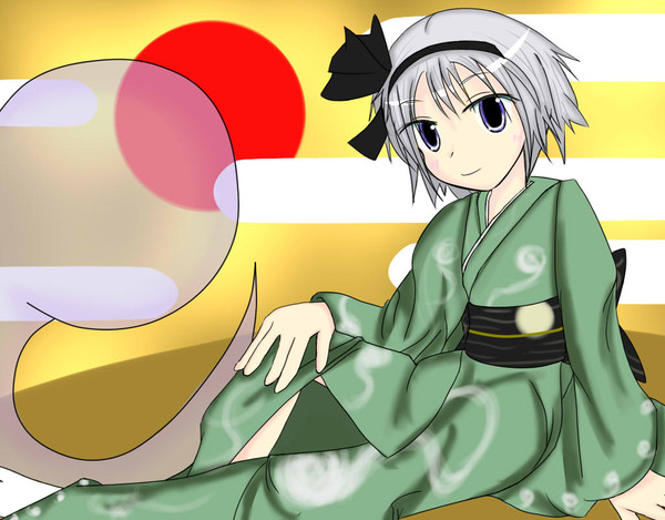 年賀状に妖夢でも…
