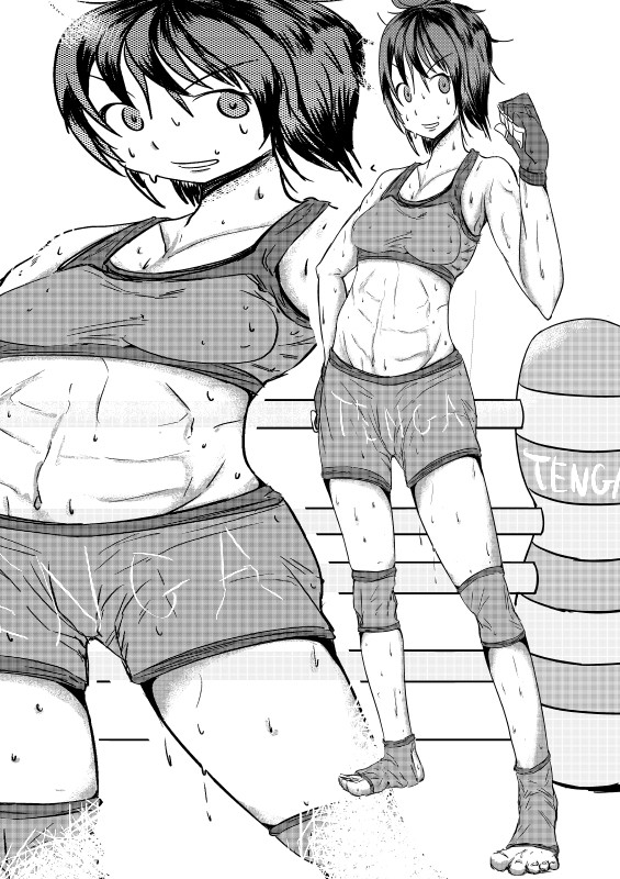 お題絵：格闘家