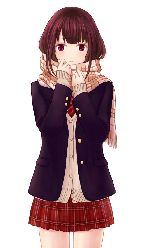 マフラー女子