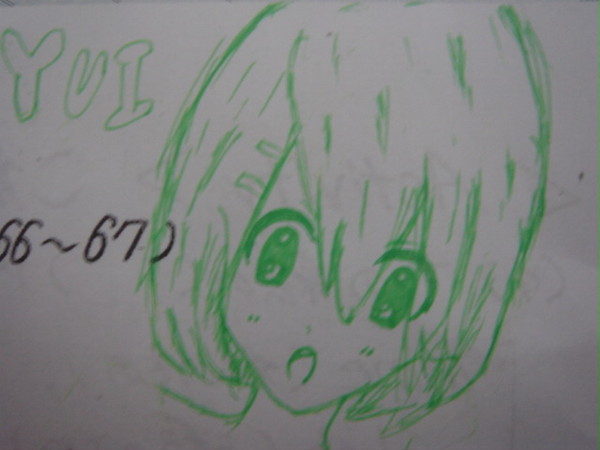 けいおん!!平沢唯【落書き】