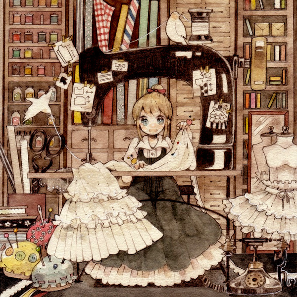 お針子の仕事場