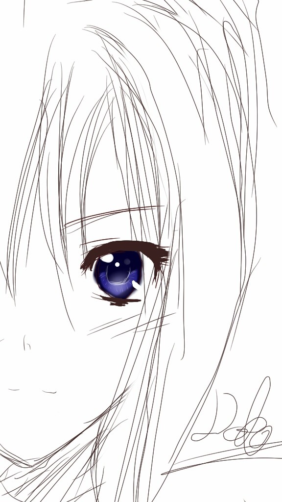目の練習です