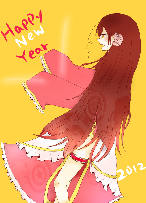 リア友用の年賀状