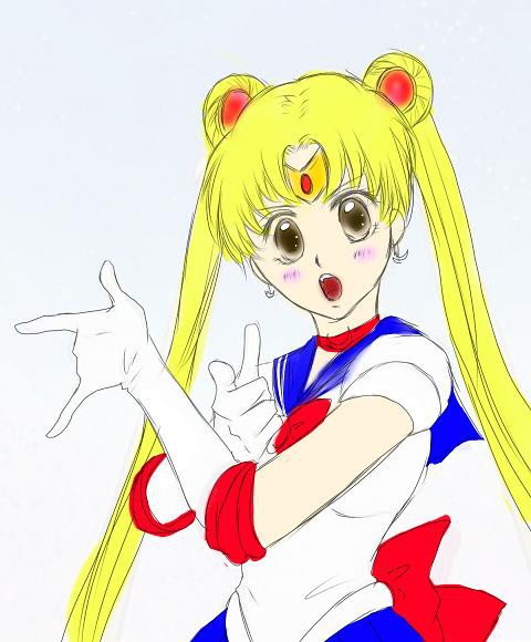 セーラームーン描いてみた！