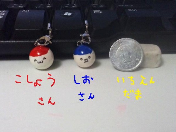 粘土で塩と胡椒さんをつくってみた
