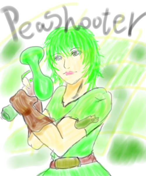 Peashooterの擬人化(笑)