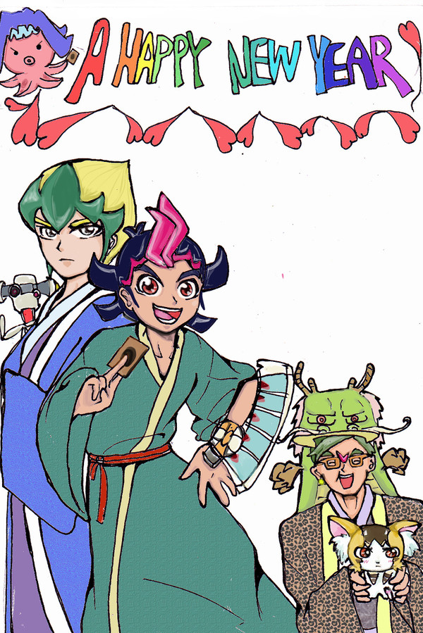 年賀状絵①ゼアルVer.