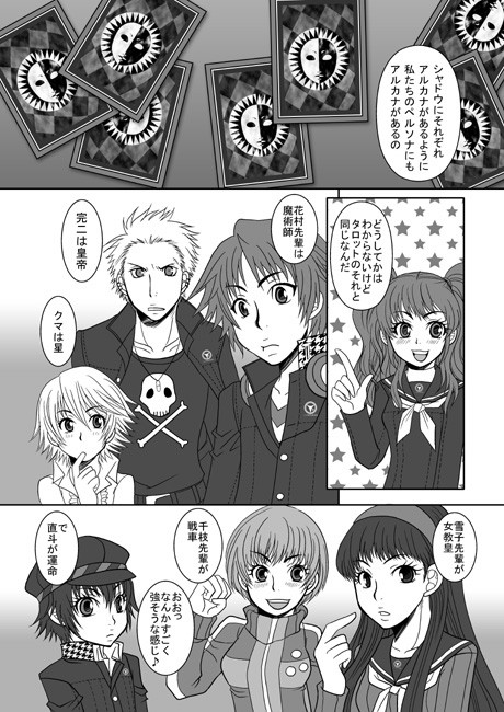 P4の主人公×直斗漫画