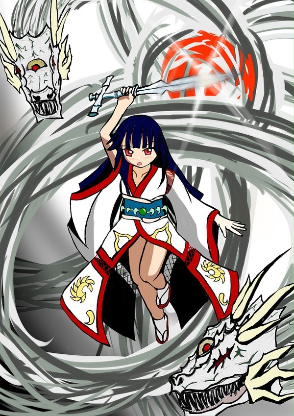 新年だし龍を描いてみた