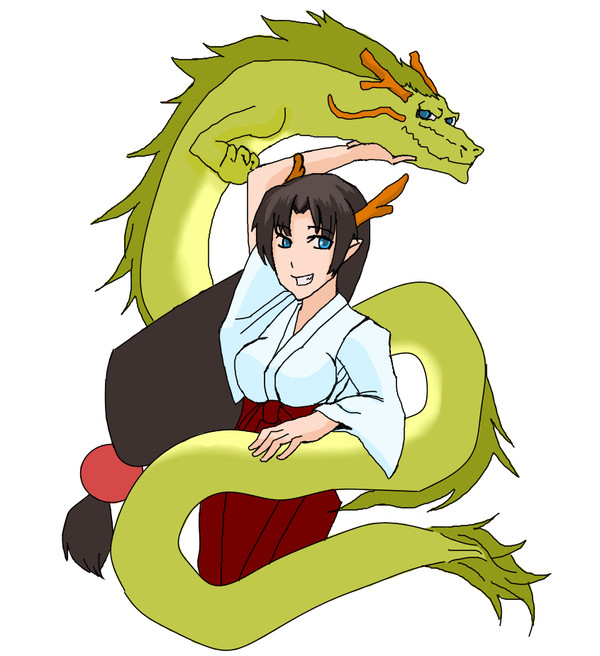 辰年なので龍の巫女さん