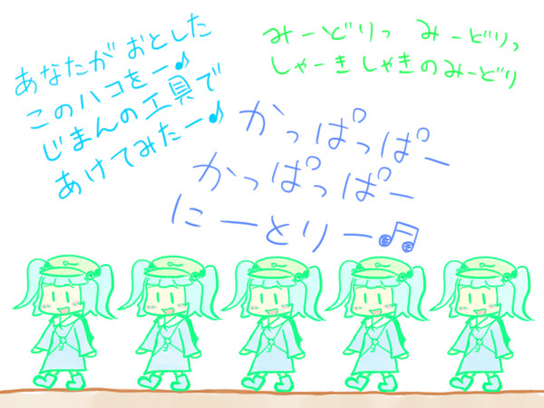 にとりちゃんの行進