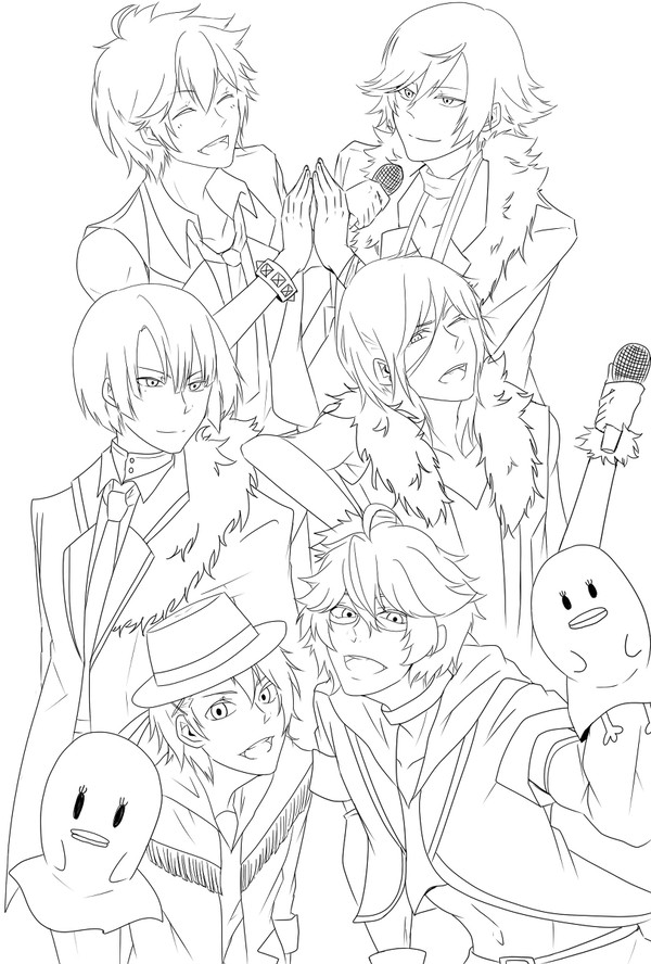 【塗り絵】ST☆RISH