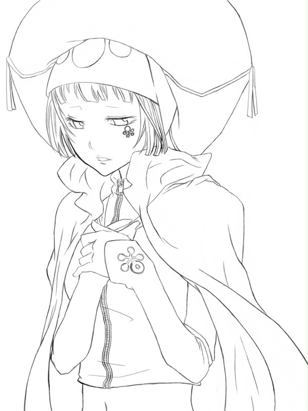 ユニ（線画）