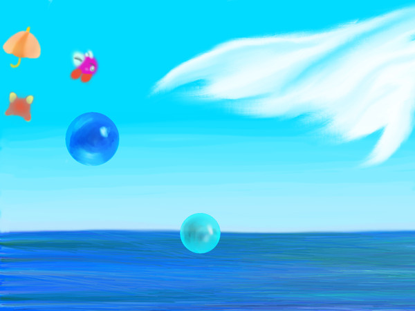 オニオンオーシャン上空