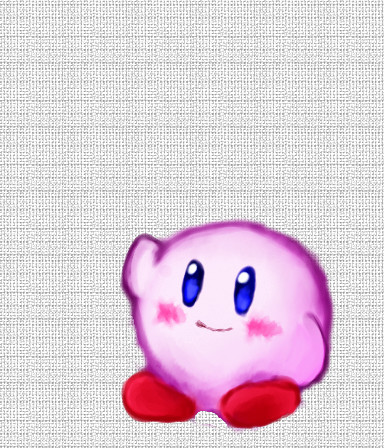 正月に描いたたカービィ