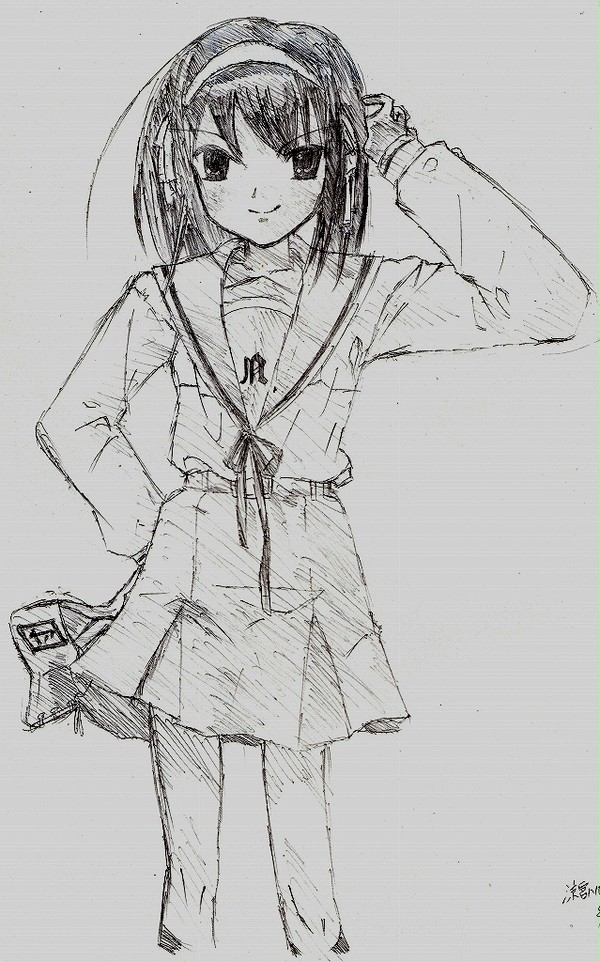 涼宮ハルヒ　模写