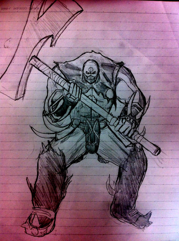 講義中に描いたオーク・・・？