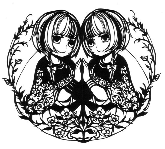 【切り絵】運命の双子