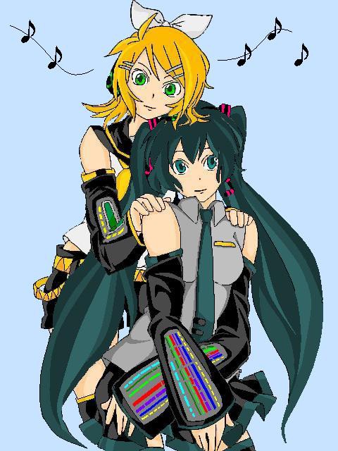 初音さんと鏡音さん