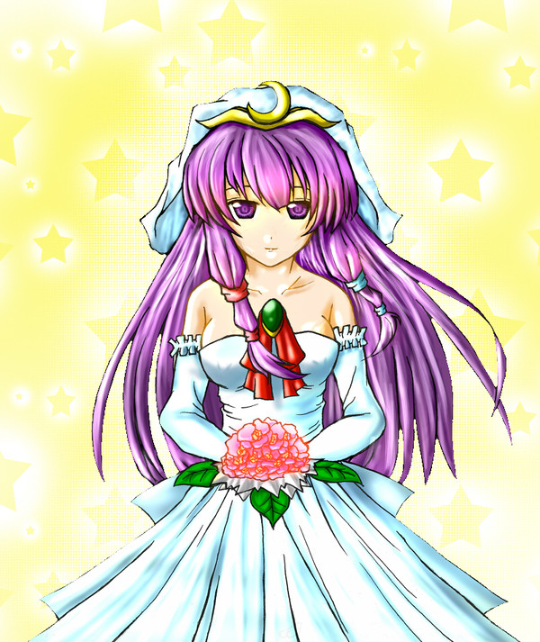 花嫁姿のパチュリー