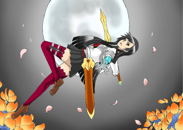 乱れ散々桜