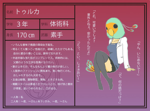 【ぴくまが】トゥルカ【生徒名簿】