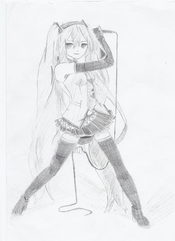 ミク絵(模写)
