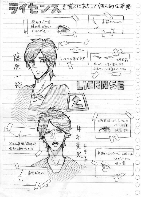 免許落書き