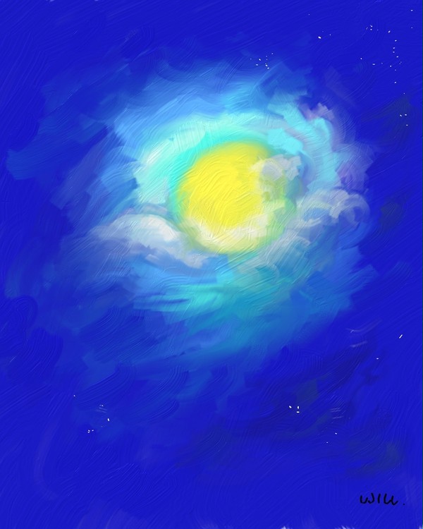 Imagination of the night sky