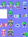 【ツクール200X用】緑髪と紅魔組+α【特殊動作】