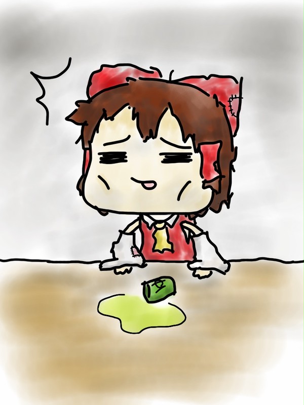 あ…お茶が…