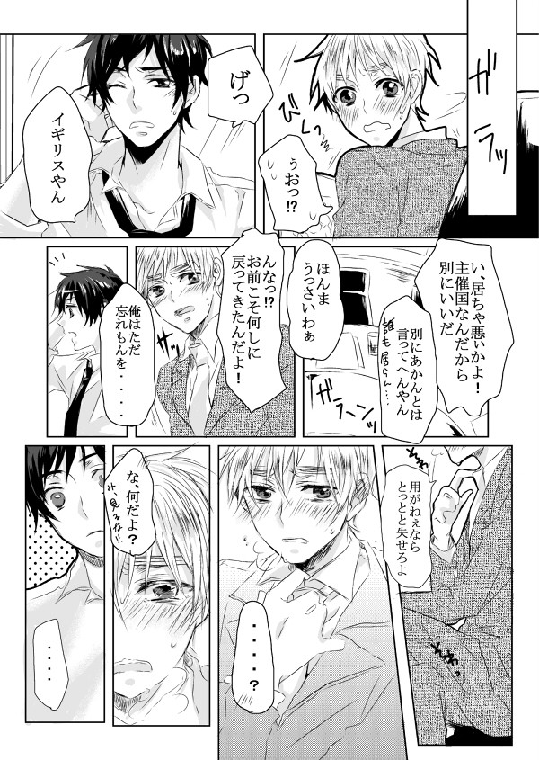 【腐向けAPH】ムラムラしあうだけの漫画【西英】