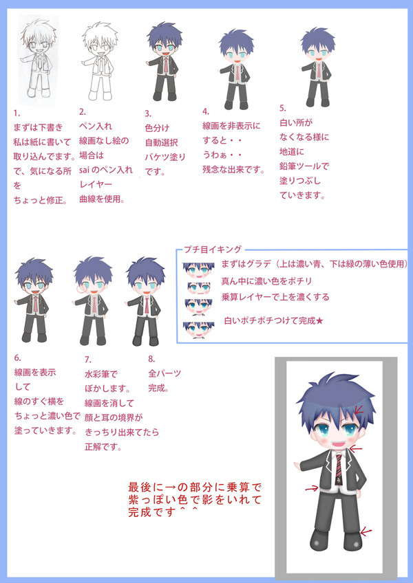線画なし（？）の色塗りメイキング